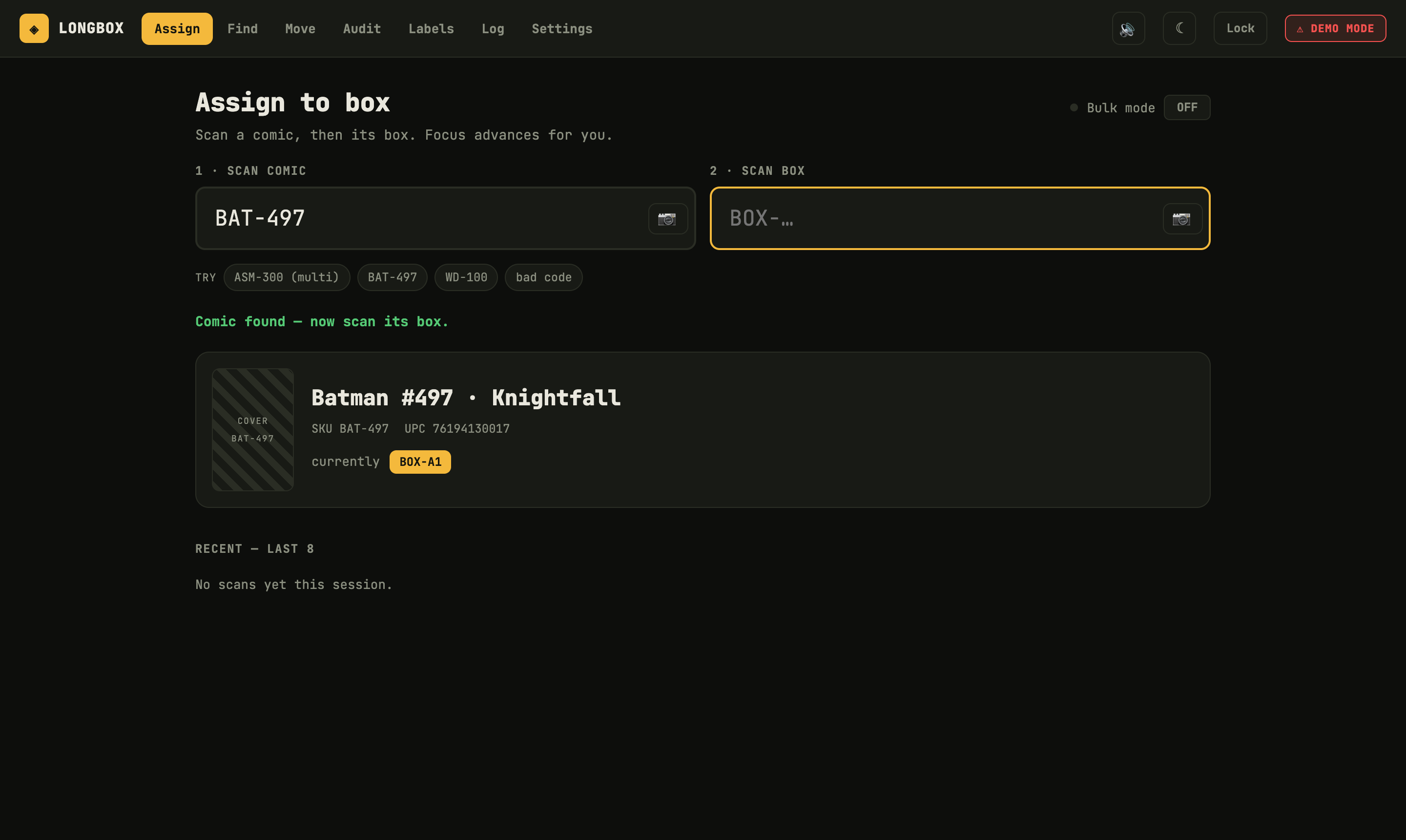 Longbox Scanner — overview