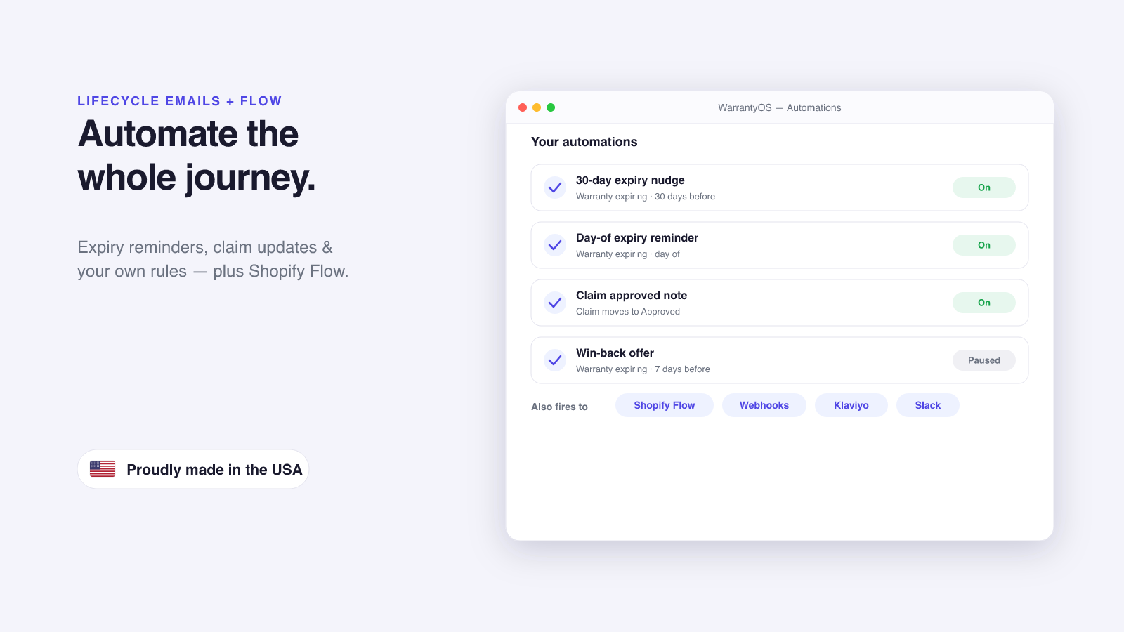 Lifecycle automations